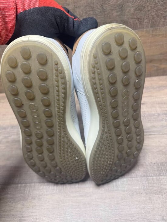 Ecco Soft 7 White Leather Sneaker Men\'s Size EU 46